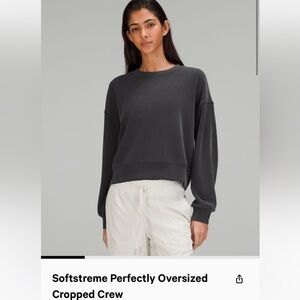 Lululemon Softstreme perfectly oversized cropped crew